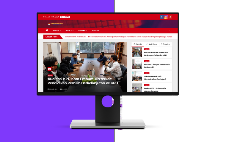 Website informasi publik KPU Prabumulih